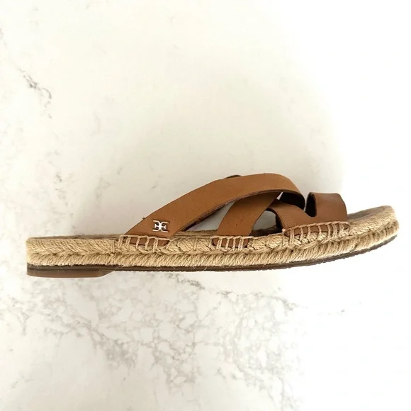 Sam Edelman Women's Tan Averie Espadrille Slide Sandals - Picture 4 of 6